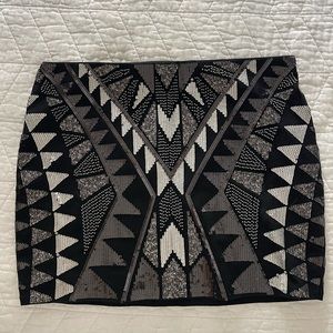 Express Sequin Skirt